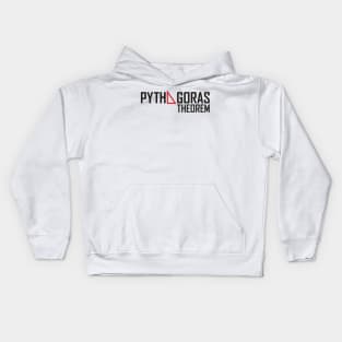 Pythagoras theorem - light Kids Hoodie